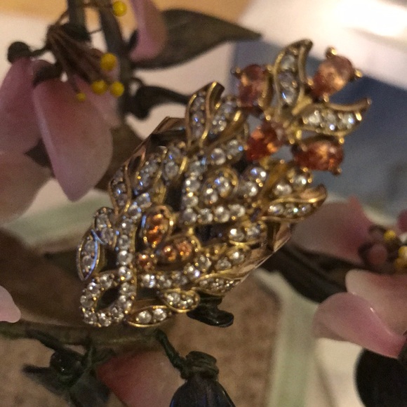 Vintage Jewelry - Vintage 925 citron & topaz ring